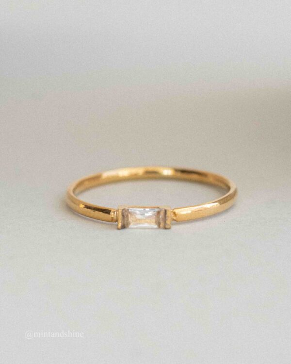 Rectangle Stone Ring